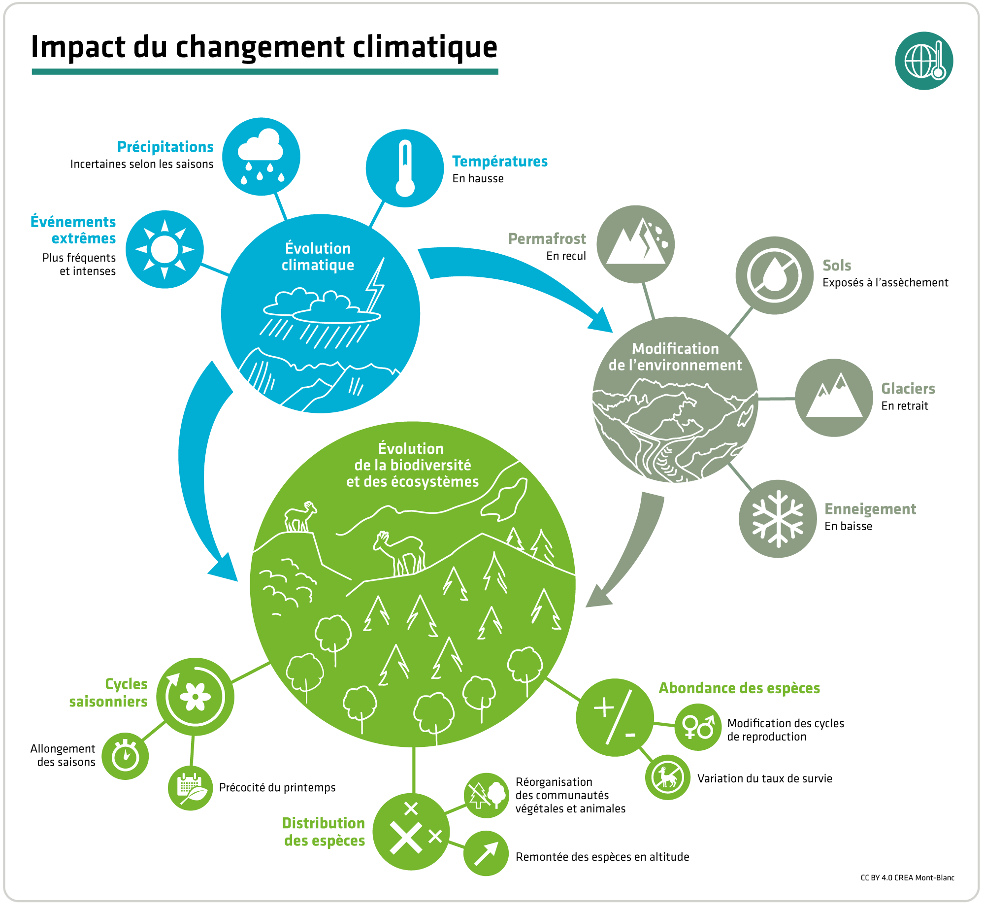 Impact du changement climatique sur l'environnement, la biodiversité et les écosystèmes