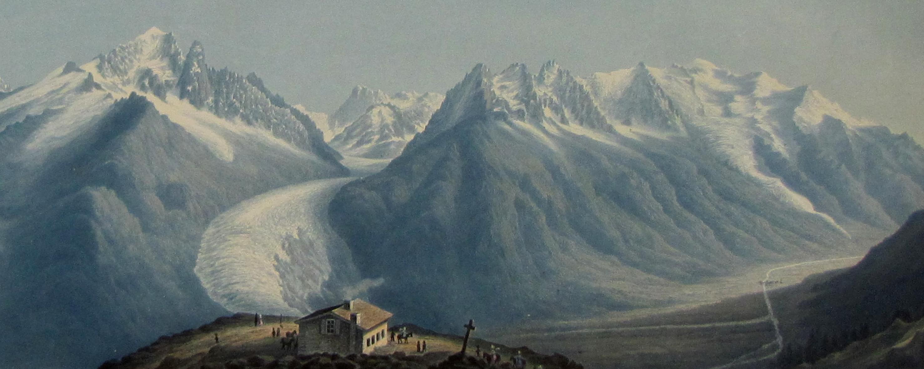 1860 - 338 AG Dikenmann - Mer de glace - Musee Alpin - serie